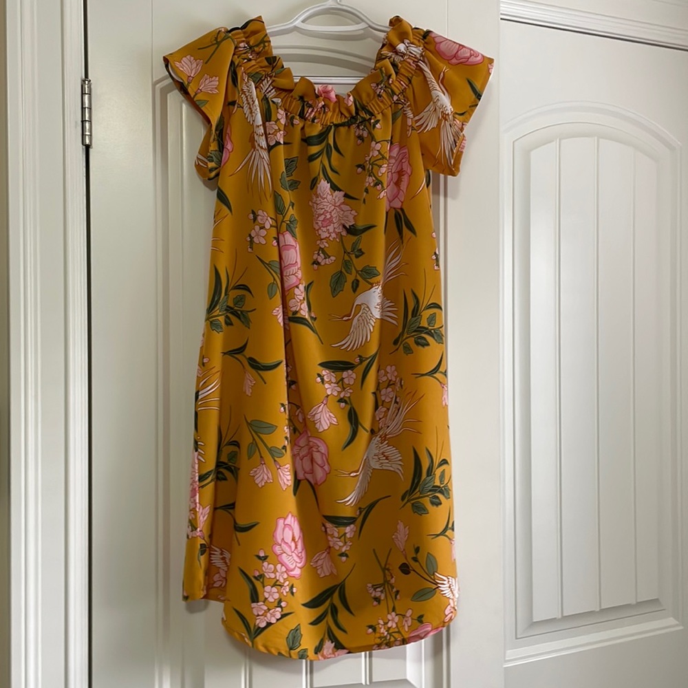 Yellow Floral Dress